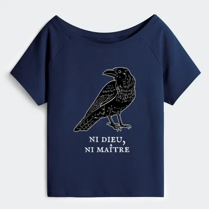 Tokyo-Tiger Crow Have A Strong Sense Of Self Off Shoulder T-Shirt