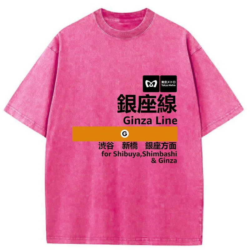 Tokyo-Tiger Ginza Line Japan Washed T-Shirt