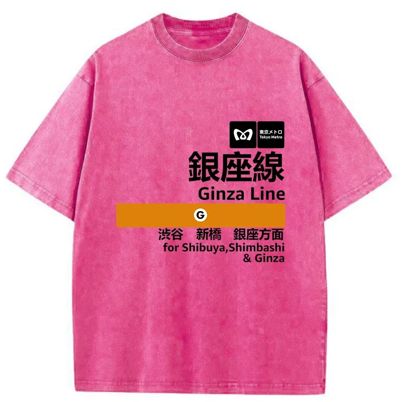 Tokyo-Tiger Ginza Line Japan Washed T-Shirt
