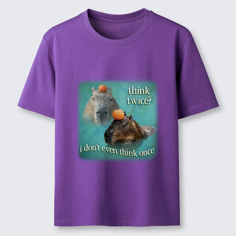 Tokyo-Tiger Capybara Think Twice Funny Meme Classic T-Shirt