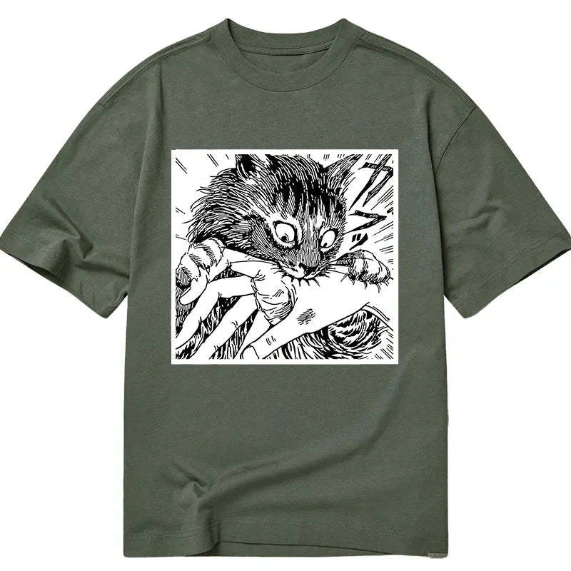 Tokyo-Tiger Creepy Cat Anime Horror Anteater Classic T-Shirt
