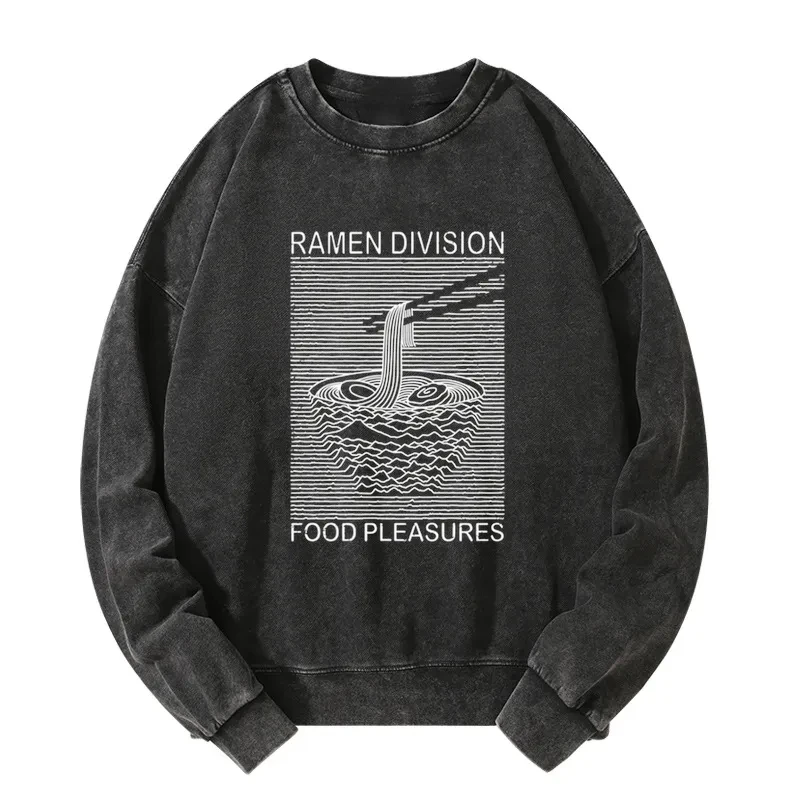 Tokyo-Tiger Ramen Division Food Pleasures Washed Sweatshirt