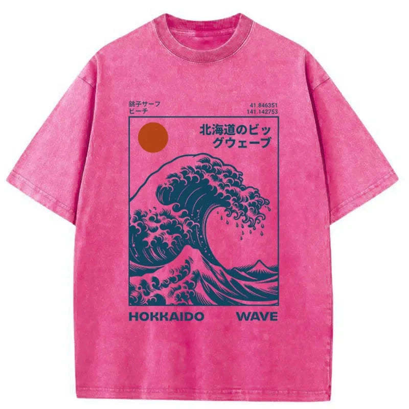 Tokyo-Tiger Hokkaido Wave Japan Washed T-Shirt