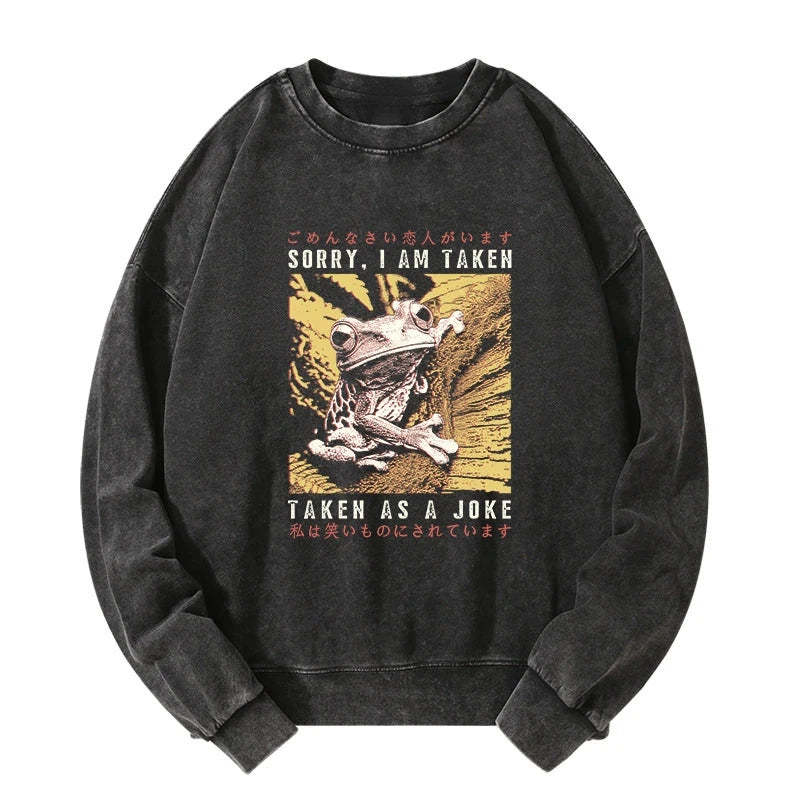 Tokyo-Tiger The Tragic Frog Japanese Washed Sweatshirt