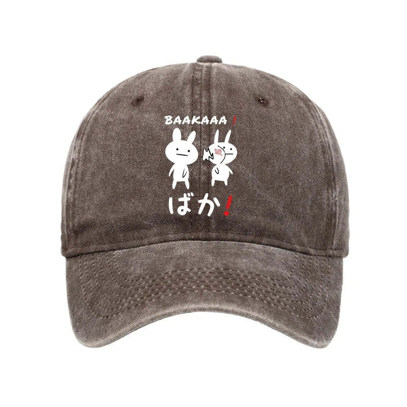Tokyo-Tiger Anime Baka Manga Slap Washed Cap
