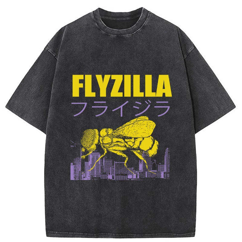 Tokyo-Tiger Giant Fly Japanese Washed T-Shirt