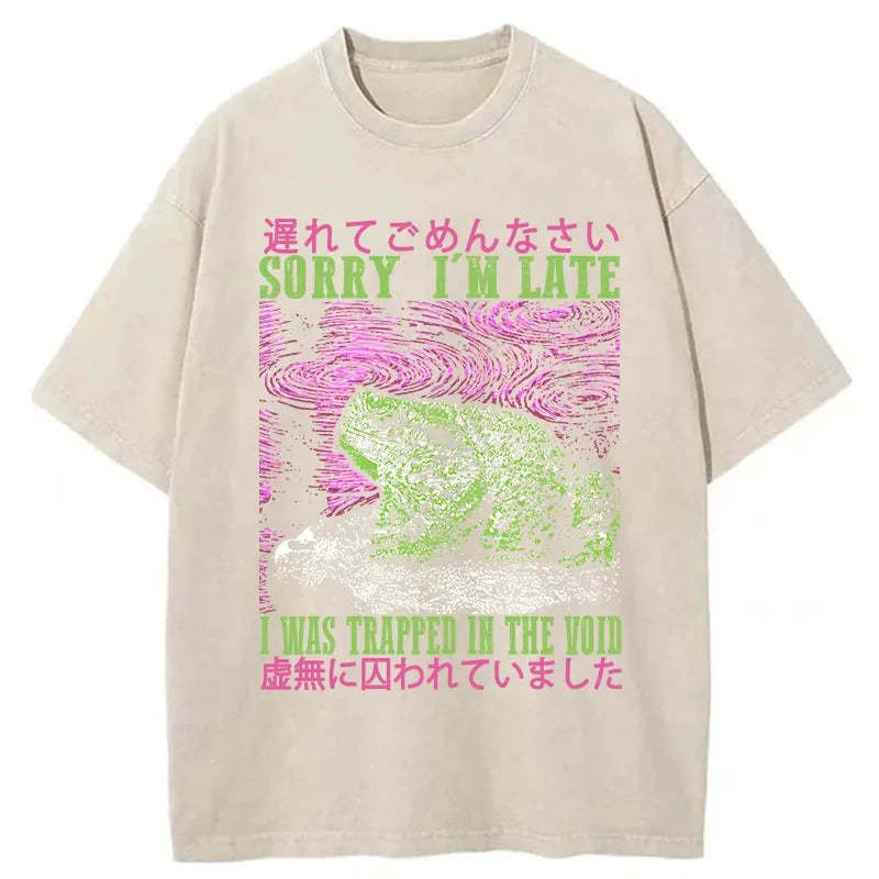 Tokyo-Tiger A Frog In Distress Japanese Washed T-Shirt