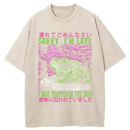 Tokyo-Tiger A Frog In Distress Japanese Washed T-Shirt