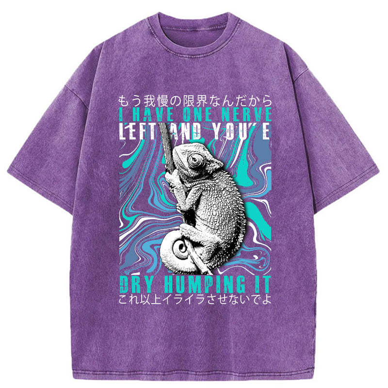 Tokyo-Tiger I Have One Nerve Chameleon Washed T-Shirt