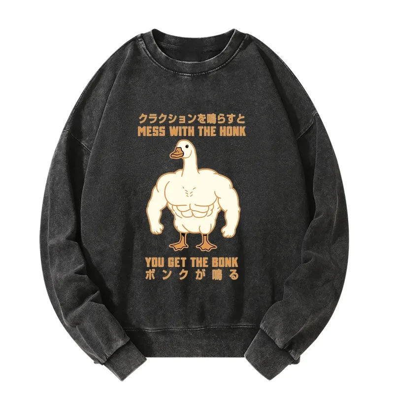 Tokyo-Tiger Strong Goose Japanese Washed Sweatshirt Sale