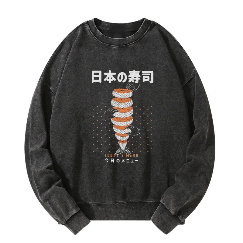 Tokyo-Tiger Today's Menu Washed Sweatshirt Sale