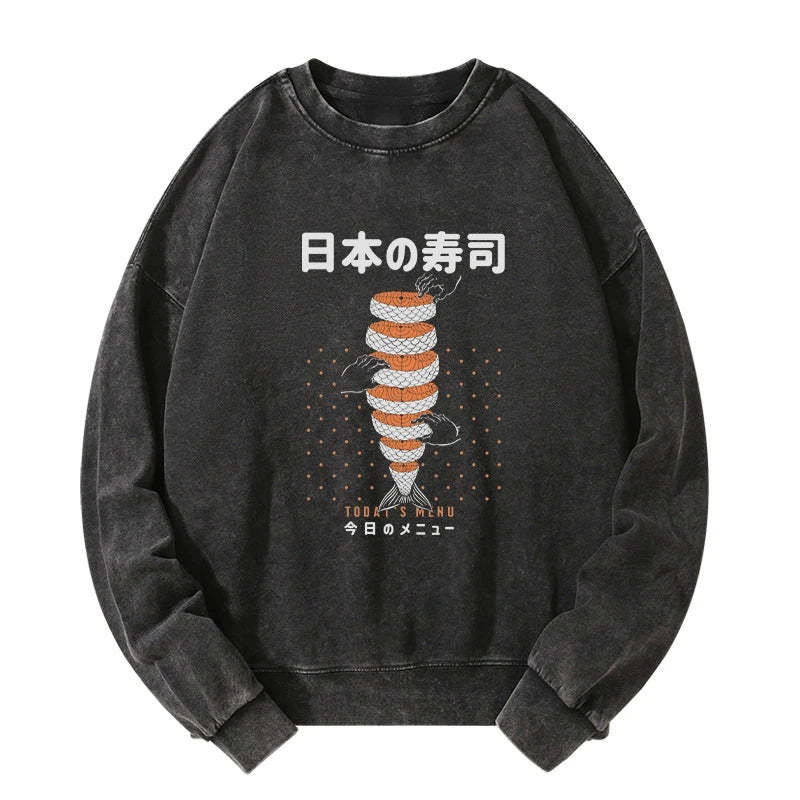 Tokyo-Tiger Today's Menu Washed Sweatshirt Sale
