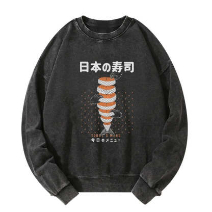 Tokyo-Tiger Today's Menu Washed Sweatshirt