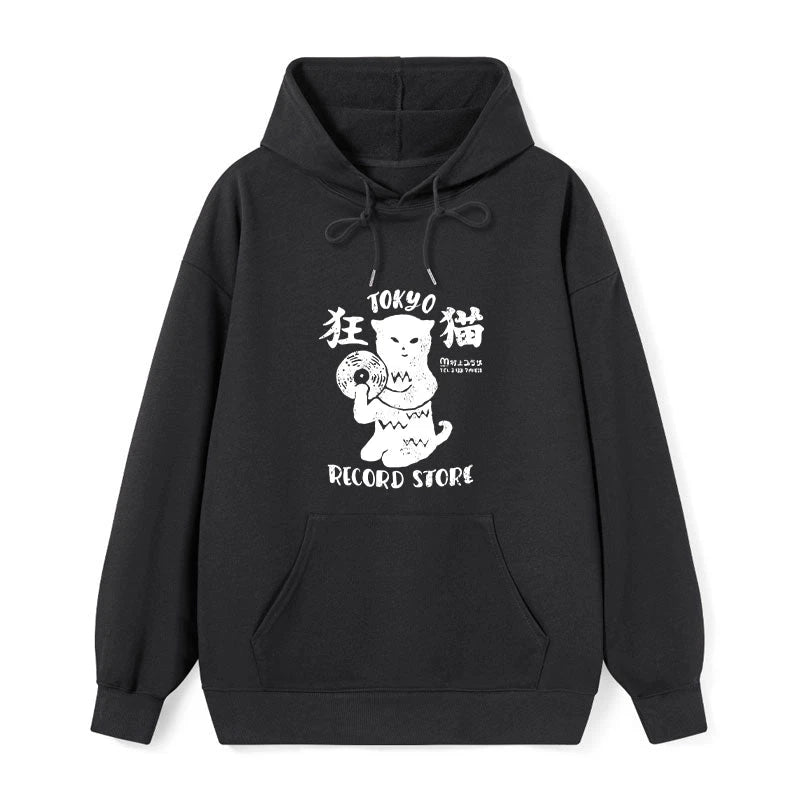 Tokyo-Tiger Tokyo Record Store Cat CD Classic Hoodie
