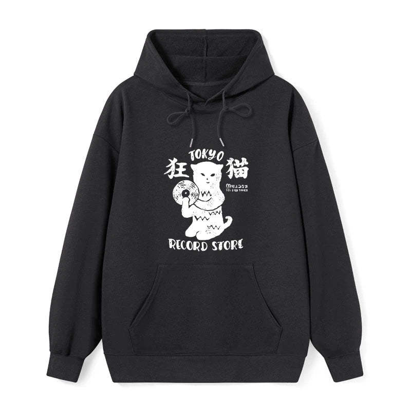 Tokyo-Tiger Tokyo Record Store Cat CD Classic Hoodie