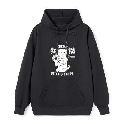 Tokyo-Tiger Tokyo Record Store Cat CD Classic Hoodie