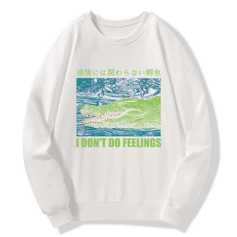 Tokyo-Tiger An Emotionless Crocodile Sweatshirt