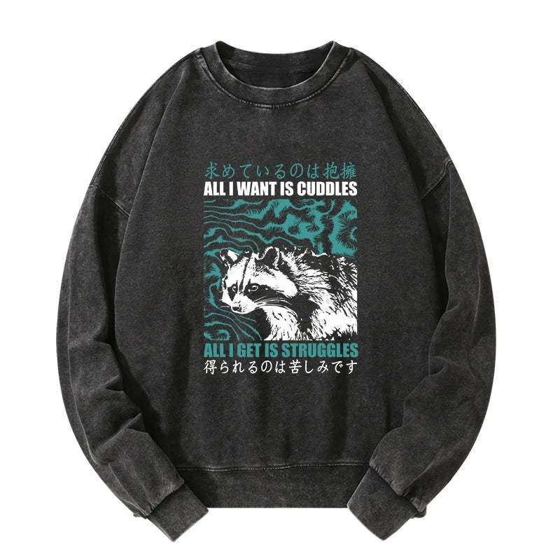 Tokyo-Tiger All I Get Is Struggles Washed Sweatshirt Sale