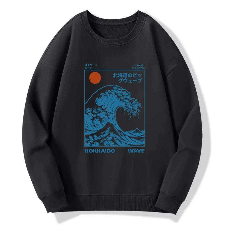 Tokyo-Tiger Hokkaido Wave Japan Sweatshirt