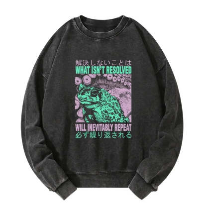 Tokyo-Tiger What Ist Resolved Forg Washed Sweatshirt