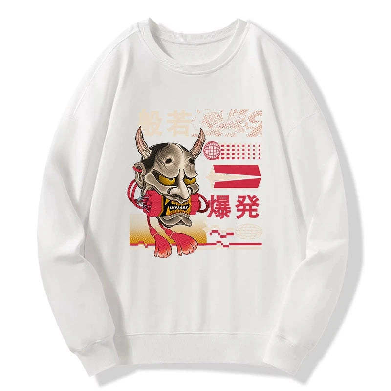 Tokyo-Tiger Hannya Mask Japanese Sweatshirt