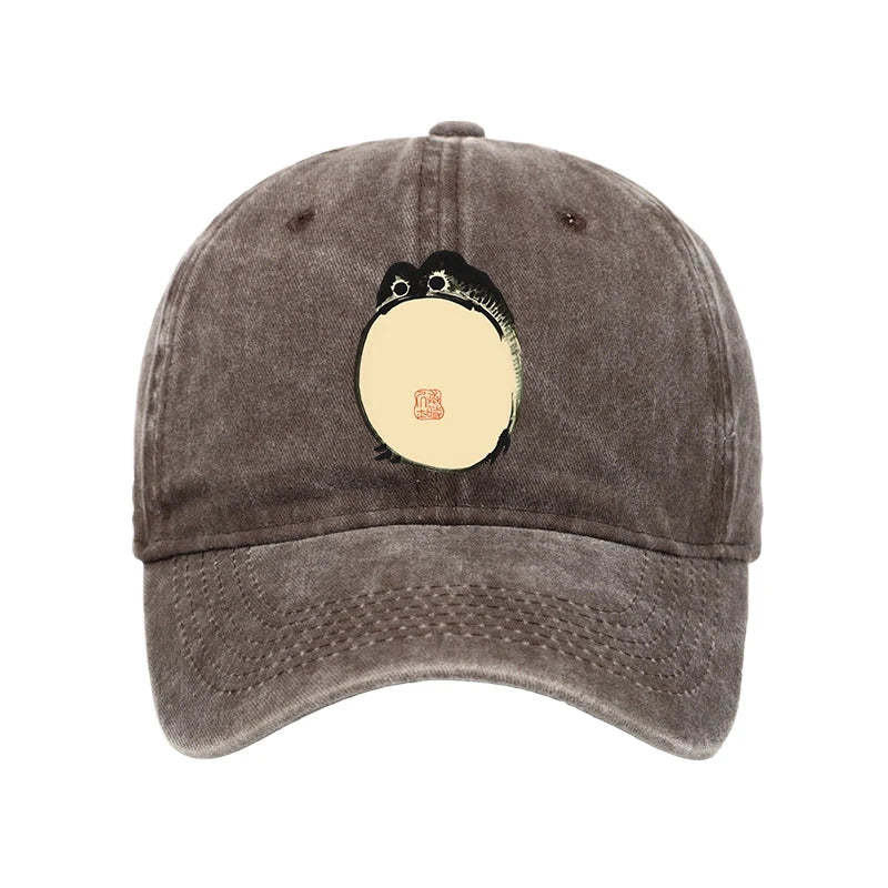 Tokyo-Tiger Grumpy Frog Japanese Washed Cap Sale
