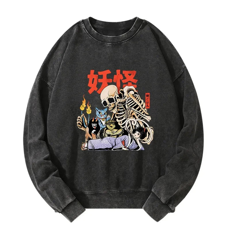 Tokyo-Tiger The Yokai Club Washed Sweatshirt