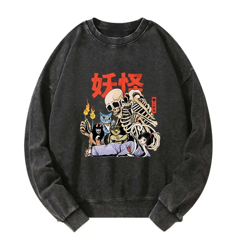 Tokyo-Tiger The Yokai Club Washed Sweatshirt