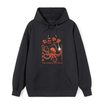 Tokyo-Tiger Octopus Drinks Soju Classic Hoodie