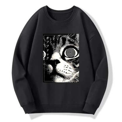 Tokyo-Tiger Scary Cat Japan Sweatshirt