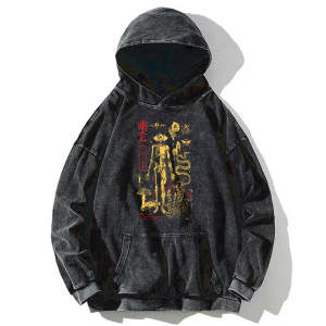 Image of Tokyo-Tiger Spooky Ghost Japanese Washed Hoodie