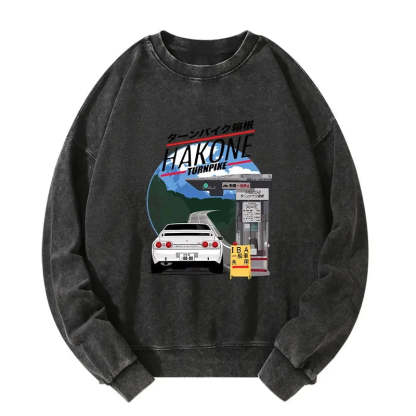 Tokyo-Tiger Hakone Nissan Skyline R32 JDM Washed Sweatshirt