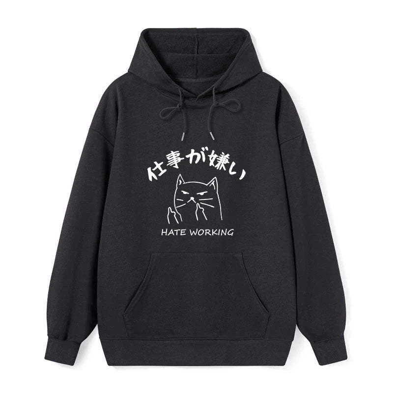 Tokyo-Tiger A Cat That Hates Work Classic Hoodie-tokyo-tiger
