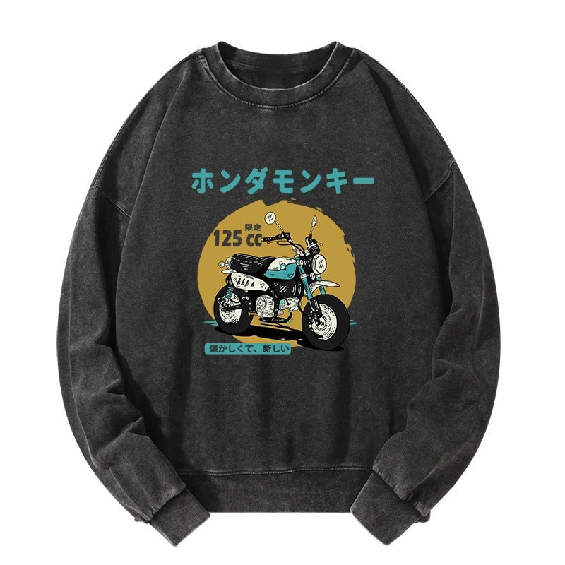 Tokyo-Tiger Honda Motorcycle Japanese Washed Sweatshirt