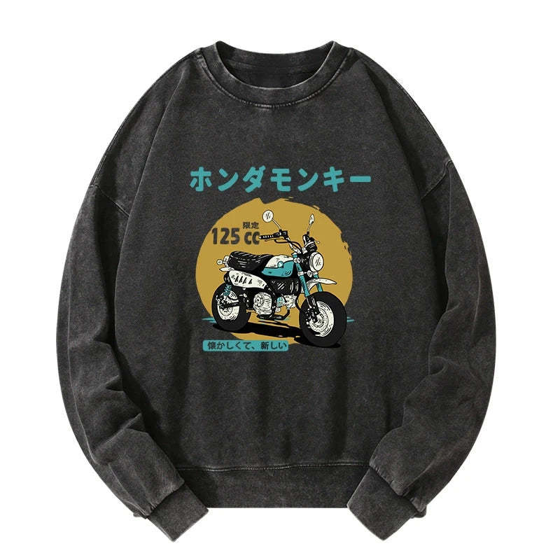 Tokyo-Tiger Honda Motorcycle Japanese Washed Sweatshirt