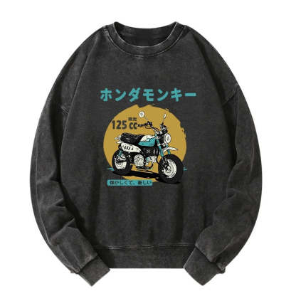Tokyo-Tiger Honda Motorcycle Japanese Washed Sweatshirt