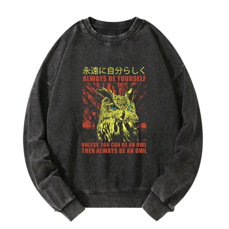 Tokyo-Tiger Always Be Yourself Japanese Washed Sweatshirt Sale