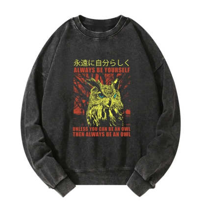 Tokyo-Tiger Always Be Yourself Japanese Washed Sweatshirt