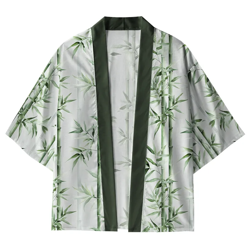 Tokyo-Tiger Zen Bamboo Grove Kimono Cardigan