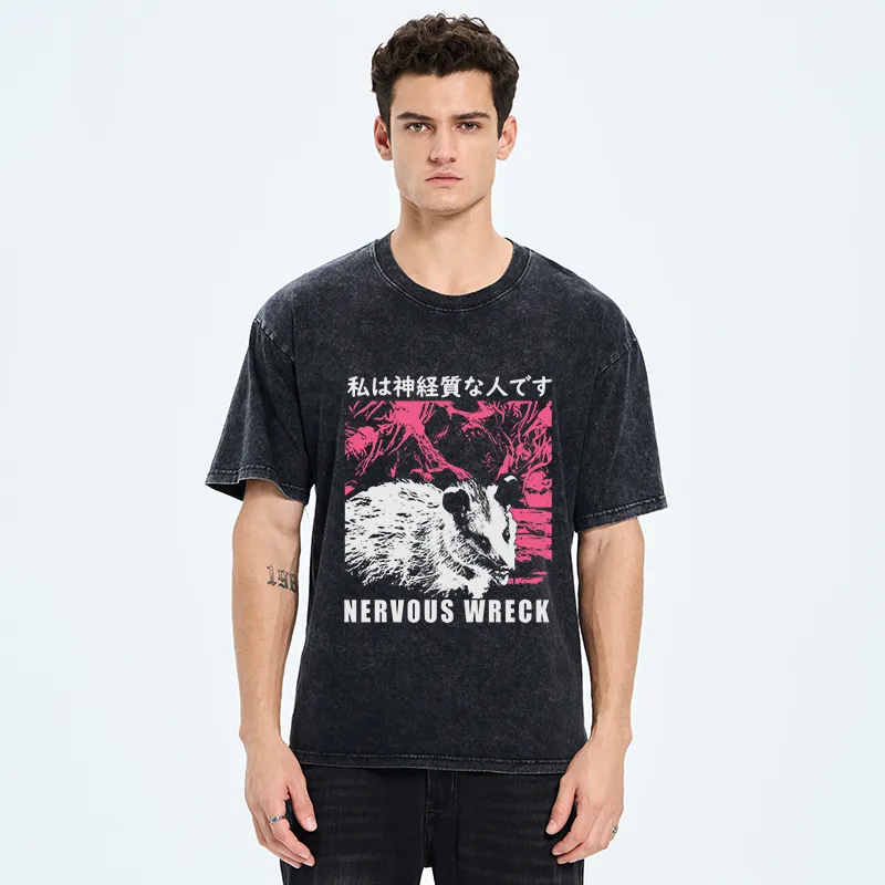 Tokyo-Tiger Nervous Wreck Washed T-Shirt