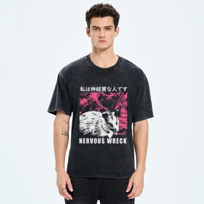 Tokyo-Tiger Nervous Wreck Washed T-Shirt