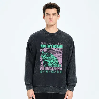 Tokyo-Tiger What Ist Resolved Forg Washed Sweatshirt