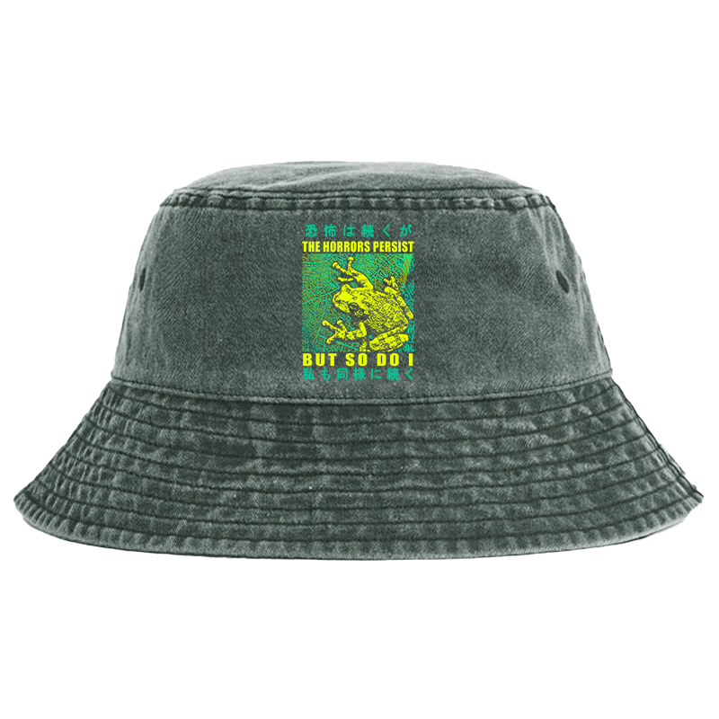 Tokyo-Tiger The Horrors Persist Frog Washed Bucket Hat Sale