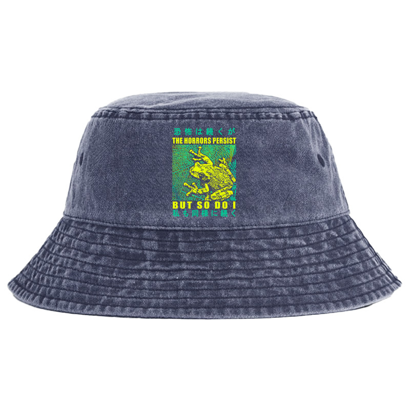 Tokyo-Tiger The Horrors Persist Frog Washed Bucket Hat