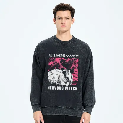 Tokyo-Tiger Nervous Wreck Washed Sweatshirt