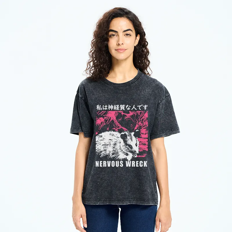 Tokyo-Tiger Nervous Wreck Washed T-Shirt