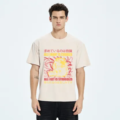 Tokyo-Tiger All I Want Is Cuddles Washed T-Shirt