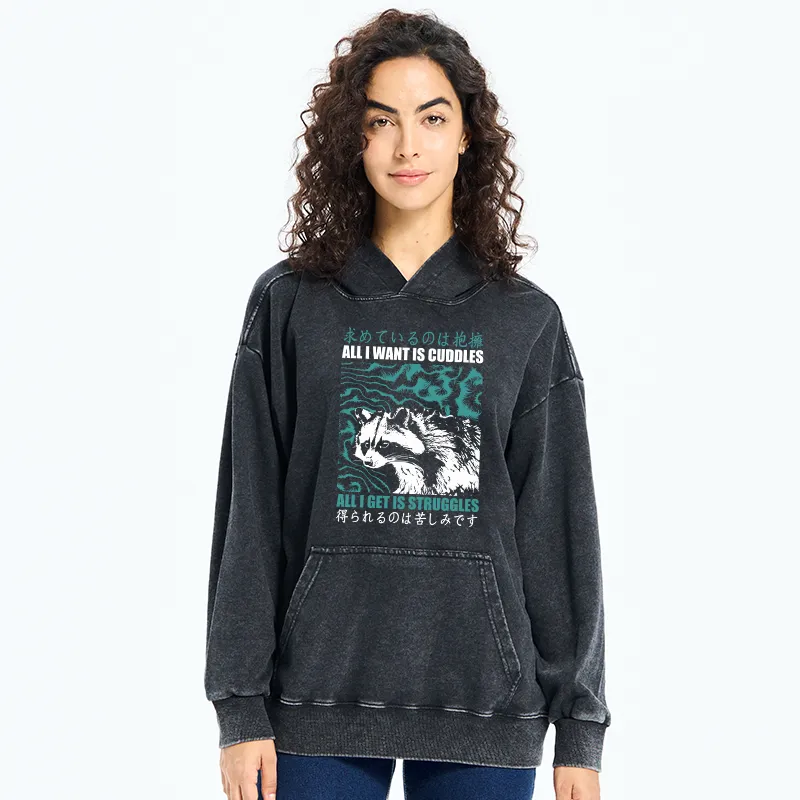 Tokyo-Tiger All I Get Is Struggles Washed Hoodie