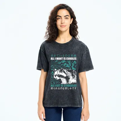 Tokyo-Tiger All I Get Is Struggles Washed T-Shirt