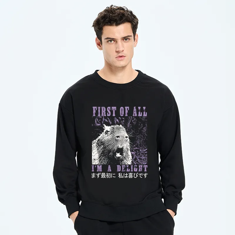 Tokyo-Tiger First Of All I'm A Delight Sweatshirt